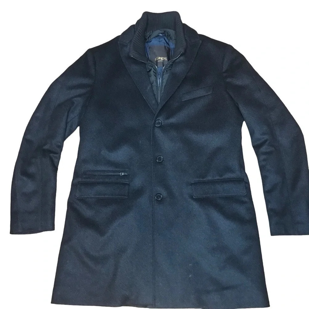 Allegri Milano Men's Fancy Cashmere Blend Coat